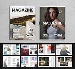 indesign模板－商业杂志(32页/通用型)：Multipurpose Magazine 7 Template
